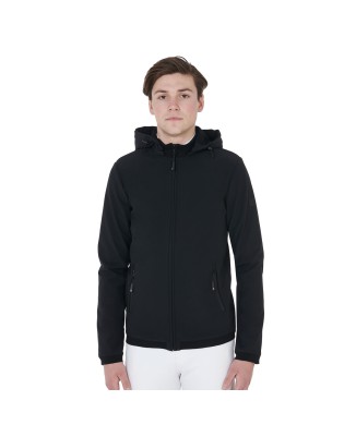 SLIM FIT MEN'S SOFTSHELL JACKET WITH FLEECE INTERIOR