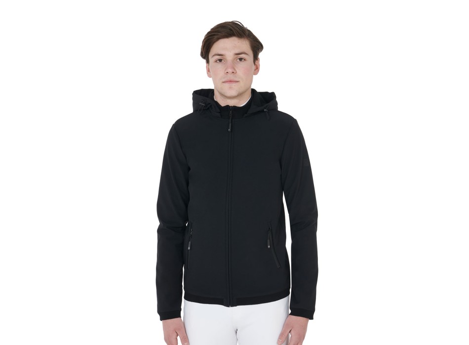 SLIM FIT MEN'S SOFTSHELL JACKET WITH FLEECE INTERIOR