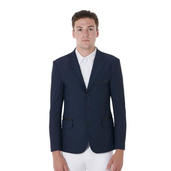 MEN'S PERFORATED THREE-BUTTON COMPETITION JACKET