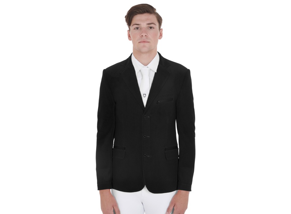 MEN'S PERFORATED THREE-BUTTON COMPETITION JACKET