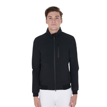 MEN'S JACKET IN TECHNICAL FABRIC WITH REMOVABLE HOOD