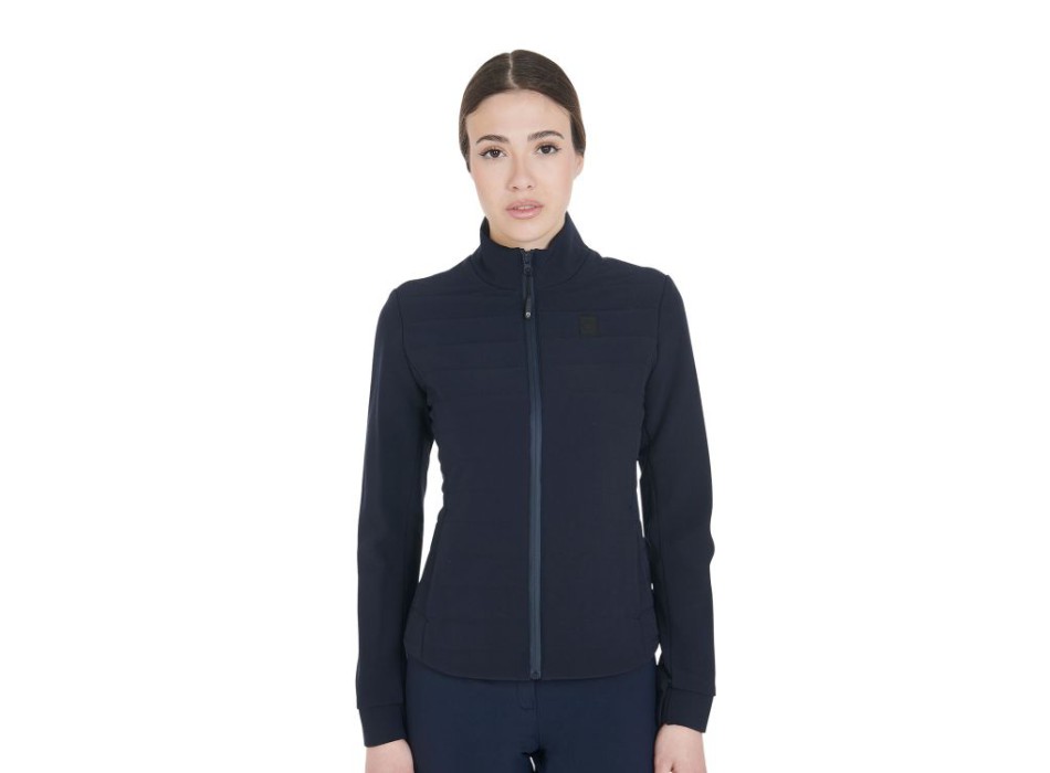 WOMEN'S JACKET IN TECHNICAL AND PERFORATED FABRIC