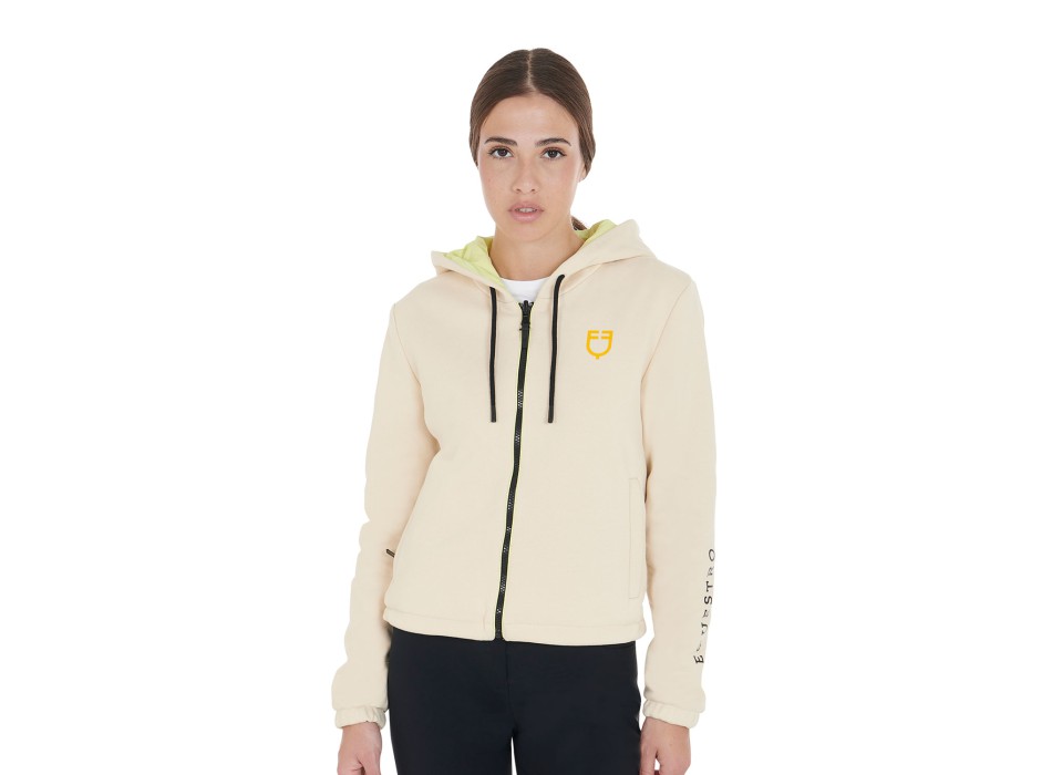 REVERSIBLE WOMEN'S JACKET WITH ZIP AND HOOD