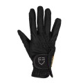 WOMEN'S GLOVES IN SOFT TECHNICAL FABRIC WITH GLITTER LOGO