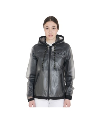 TRANSPARENT TECHNICAL WOMEN'S RAINCOAT