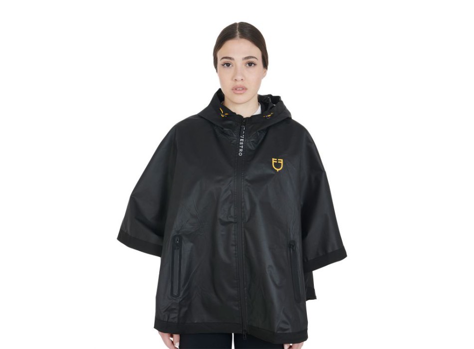 WATERPROOF WOMEN'S CAPE, FRONT POCKETS