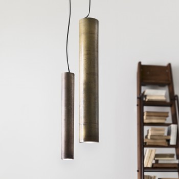 SUNFLOWERS 208.31.FF IL FANALE cylindrical suspension lamp