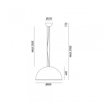 Suspension lamp GALILEO 251.06.FF IL FANALE