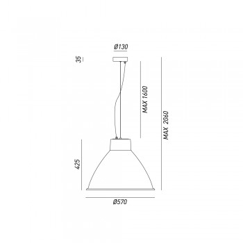 Suspension lamp Grande LOFT 269.14.FF IL FANALE