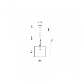 Suspension lamp LONDON 205.02.FF IL FANALE