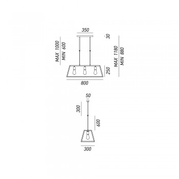 Suspension Lamp LONDON 205.24.FF IL FANALE