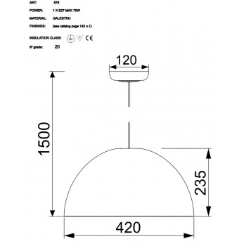 Suspension Lamp NOTORIUS TOSCOT