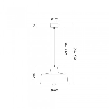 Suspension lamp OFFICINA 268.06.FF IL FANALE