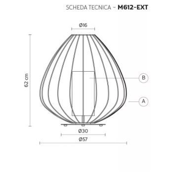 Cell M612 outdoor table lamp Ø57 KARMAN