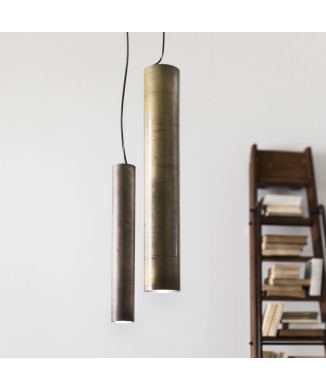 SUNFLOWERS 208.34.FF IL FANALE cylindrical suspension lamp