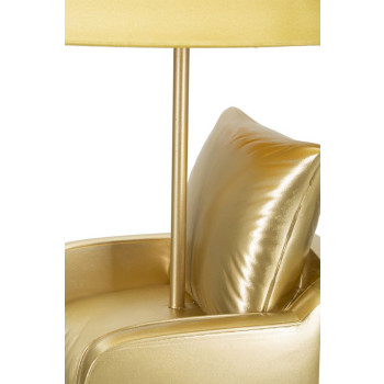 MIDCENTURY YELLOW BEDSIDE LAMP