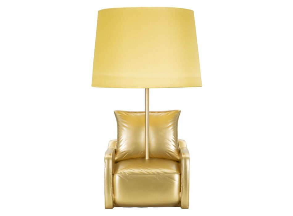 MIDCENTURY YELLOW BEDSIDE LAMP