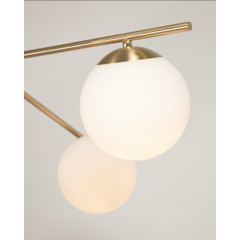 Mahala ceiling lamp in brass finish steel