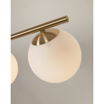 Mahala ceiling lamp in brass finish steel