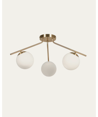 Mahala ceiling lamp in brass finish steel