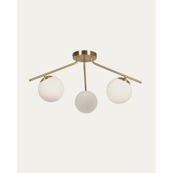 Mahala ceiling lamp in brass finish steel