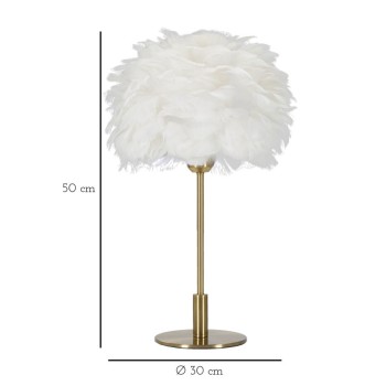 BALL FEATHER TABLE LAMP