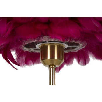 BALL FEATHER TABLE LAMP BORDEAUX