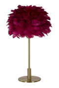 BALL FEATHER TABLE LAMP BORDEAUX