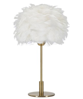 BALL FEATHER TABLE LAMP