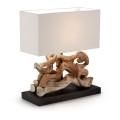 Cometdecol table lamp. white lampshade