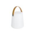 Dialma table lamp with brown handle