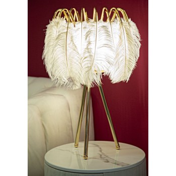 FEATHER STAND TABLE LAMP