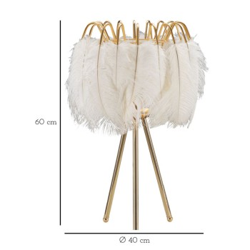 FEATHER STAND TABLE LAMP