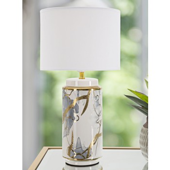 GLAM ABSTRACT BLACK TABLE LAMP