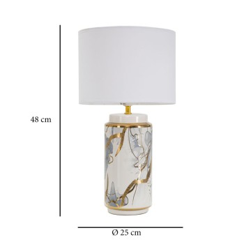 GLAM ABSTRACT BLACK TABLE LAMP