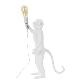 WHITE MONKEY TABLE LAMP