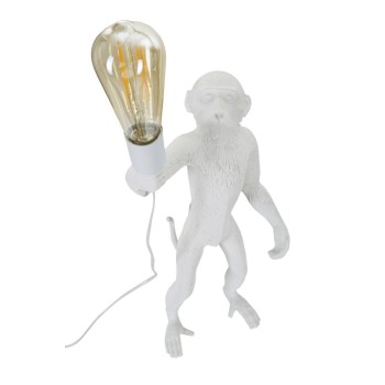 WHITE MONKEY TABLE LAMP