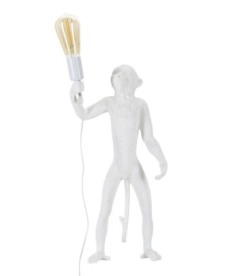 WHITE MONKEY TABLE LAMP