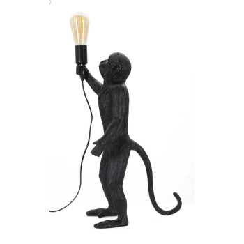 BLACK MONKEY TABLE LAMP