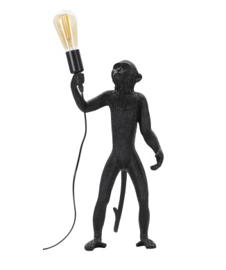 BLACK MONKEY TABLE LAMP