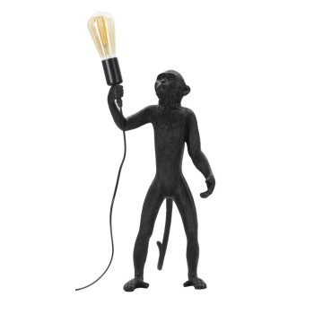 BLACK MONKEY TABLE LAMP