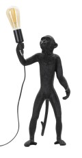 BLACK MONKEY TABLE LAMP