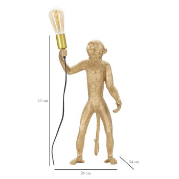 MONKEY GOLD TABLE LAMP