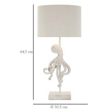 WHITE OCTOPUS TABLE LAMP