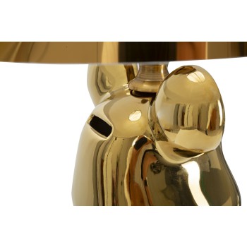 GOLD TEDDY BEAR TABLE LAMP