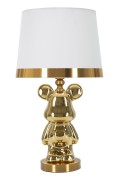 GOLD TEDDY BEAR TABLE LAMP