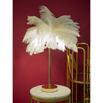 WHITE PALM TABLE LAMP