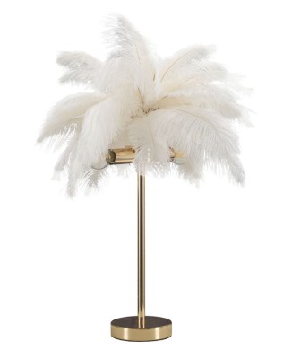 WHITE PALM TABLE LAMP