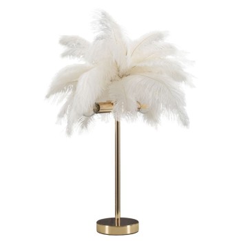 WHITE PALM TABLE LAMP