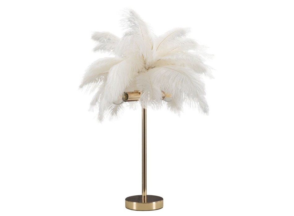 WHITE PALM TABLE LAMP